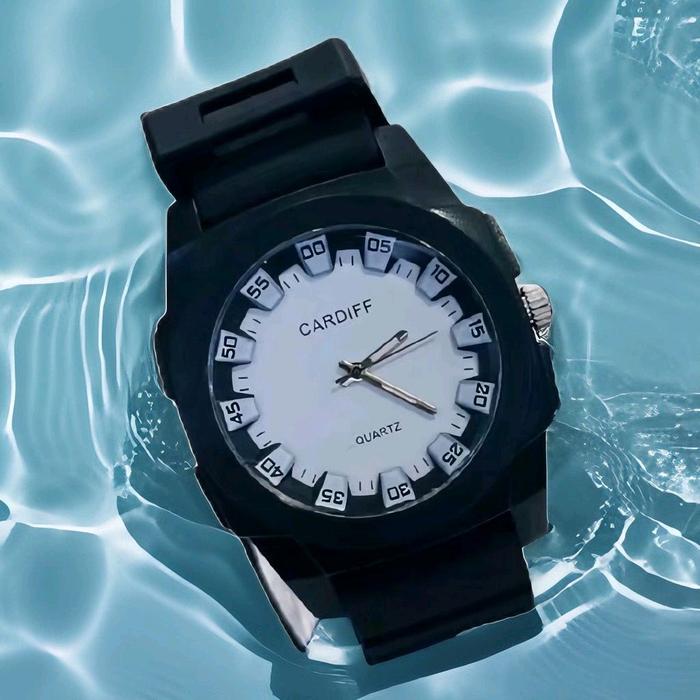 CARDIFF Original Pria (Bisa COD) Jam Analog Anti Air