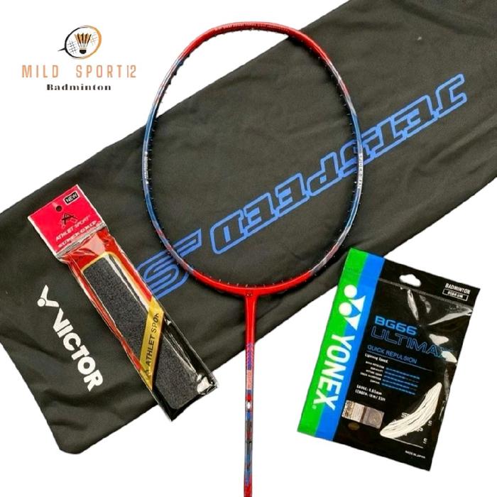 Raket Badminton Viktor Spiderman 30 Lbs Siap Pakai Terpasang Senar Bg66 Ultimax