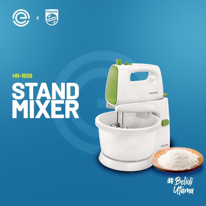 PHILIPS Stand Mixer HR1559 - Hijau