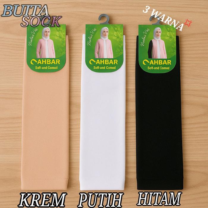 MANSET TANGAN PRIA&WANITA MUSLIMAH WARNA PUTIH HITAM CREM POLOS LENGAN PANJANG BAHAN NYAMAN UNTUK LE