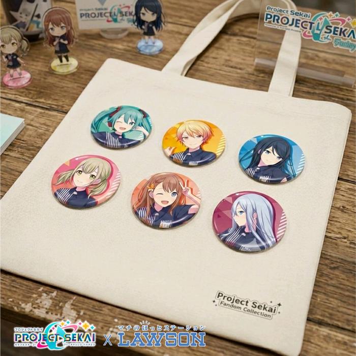 UNOFFICIAL Project SEKAI x Lawson Pin Peniti Ukuran 44mm Hadiah Clips