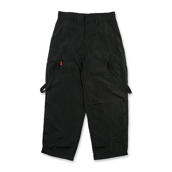 HAVOC TENZ BLACK NYLON PARACHUTE CARGO BALOON PANTS