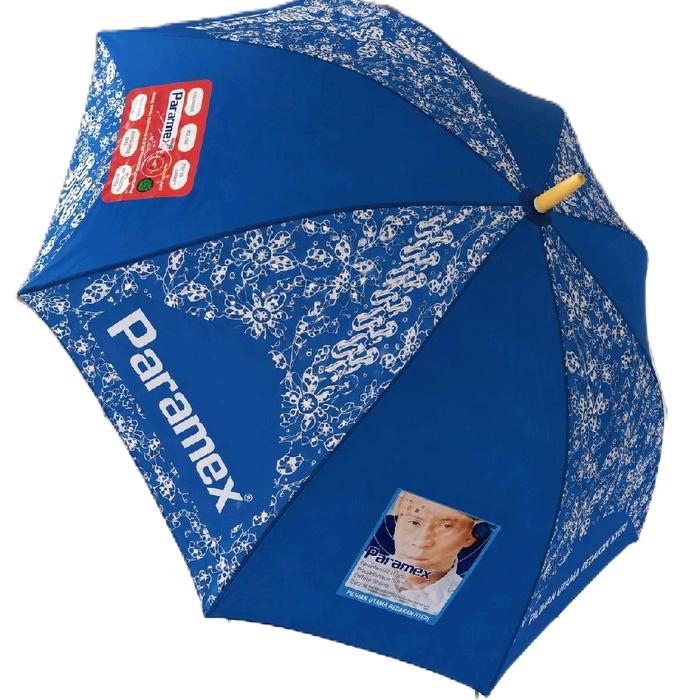 Paramex PAYUNG GOLF CUSTOM MOTIF BATIK PARAMEX Biru dengan Desain Eksklusif dan Kualitas Terbaik