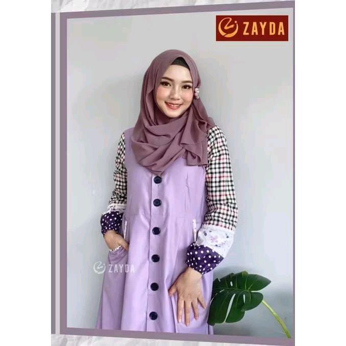 New Gamis Cantik ZG67 Lilac by Zayda
