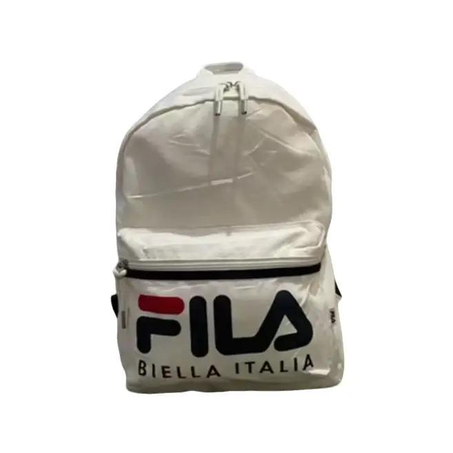 Ransel putih nilon unisex dr fila preloved
