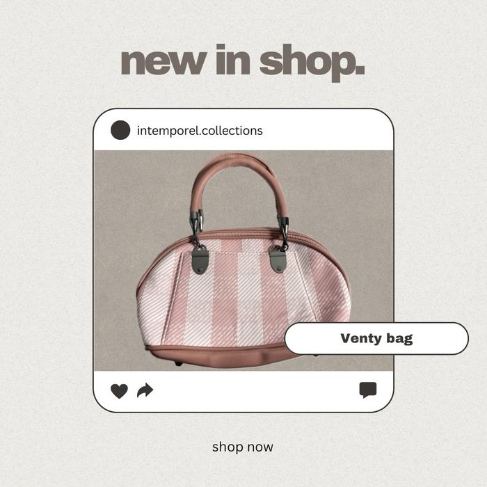 VENTY BAG Kulit sintetis Canvas Pink LOCAL PRODUCT 100%