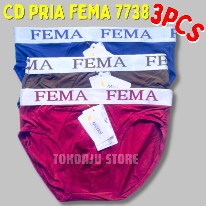 3 PCS CELANA DALAM PRIA FEMA CD FEMA 7738 IMPORT