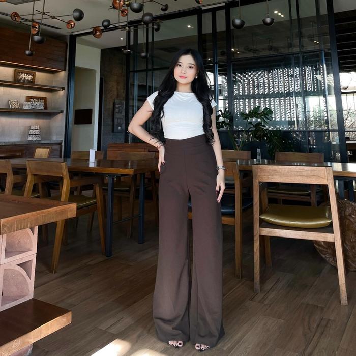 Dindafashionbali - Ladura Pants - Celana Panjang - Kulot - Cutbray - Pants kekinian wanita
