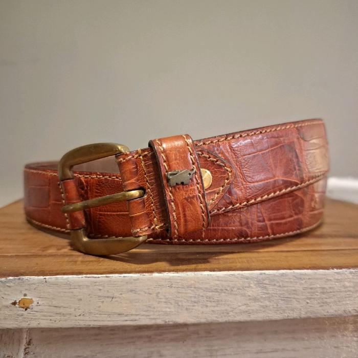 Braun Buffel Original Antik Vintage Jadul Tali Pinggang Belt