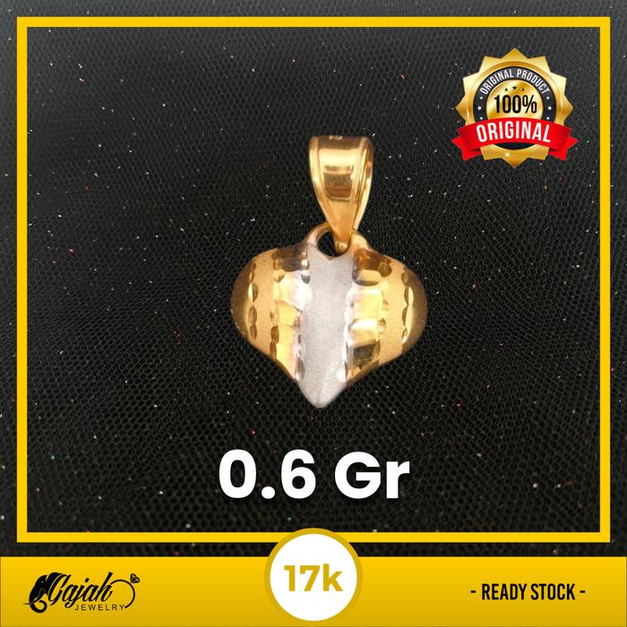 Liontin Emas 17K - Toko Emas Gajah - 0.6 Gram 585