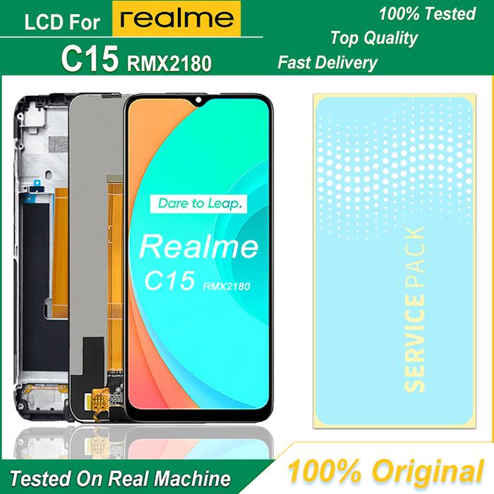 6.5" Original Display For Realme C15 LCD Screen Touch Digitizer