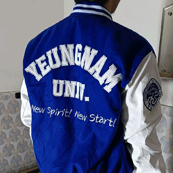 jaket varsity yeungnam univ original 100% size  L