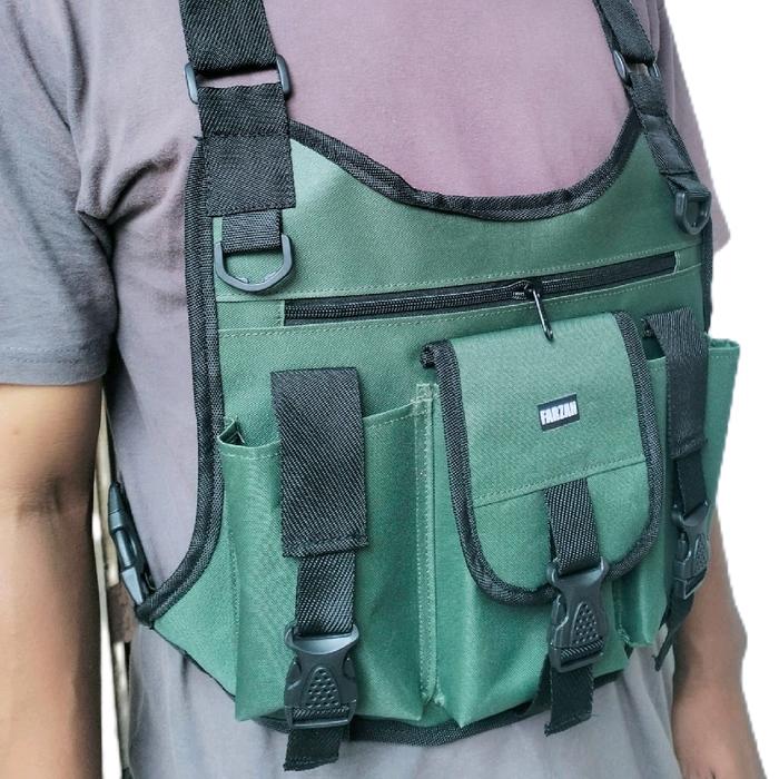 Tas Dada Taktis selempang pria tersedia dalam lima warna menarik army abu nevy hitam merah Maroon de
