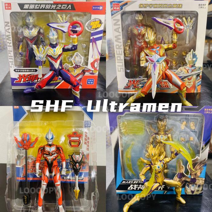 Ultraman Trigger Multi SHF Ultra Action Figure Ultraman Delta Guts Spark Circle Arms