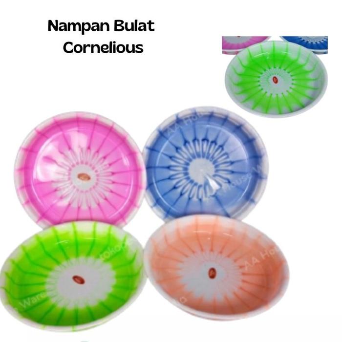 Nampan Bulat Plastik Cornelius Nampan Baki Tempat Saji Penyimpanan Serbaguna