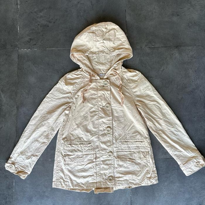 GAP Lighten Khaki Canvas Parka Jacket Woman