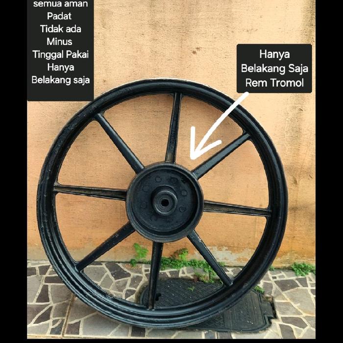 Velg Palang 8 Ring 18 merk V-Rossi ukuran 1.85 bekas pemakaian Rx-king Pnp RzR, RxZ Rem Tromol Rumah