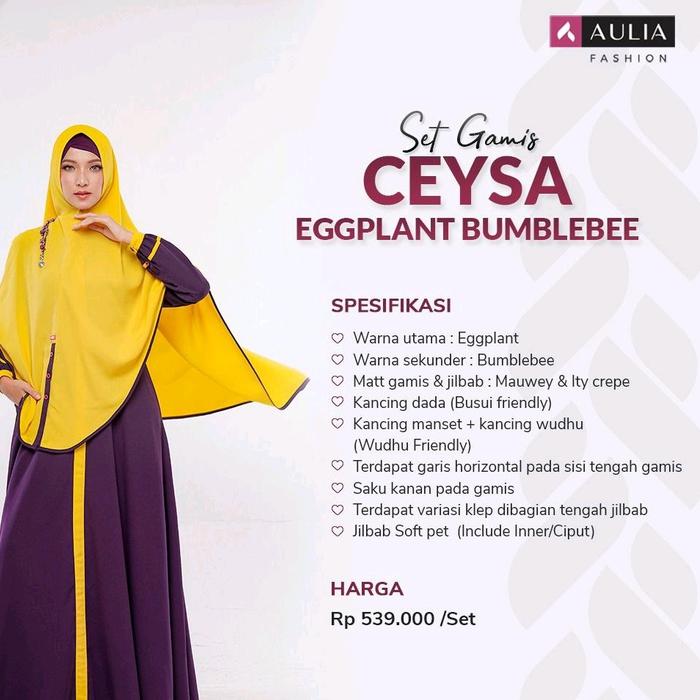 GAMIS PROMO SIZE XS AULIA FASHION  CEYSA EGGPLANT