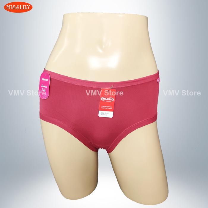 PREMIUM Celana Dalam Wanita Misslily 1888 Supersoft CD Polos Perempuan M L XL XXL XXXL Extra Lembut 