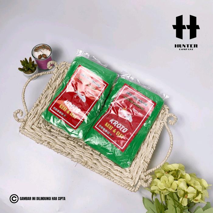 Hunter Company Jas Hujan Plastik Ponco Sekali Pakai Cap Semut Kroto Satuan All Size Lengan Panjang T