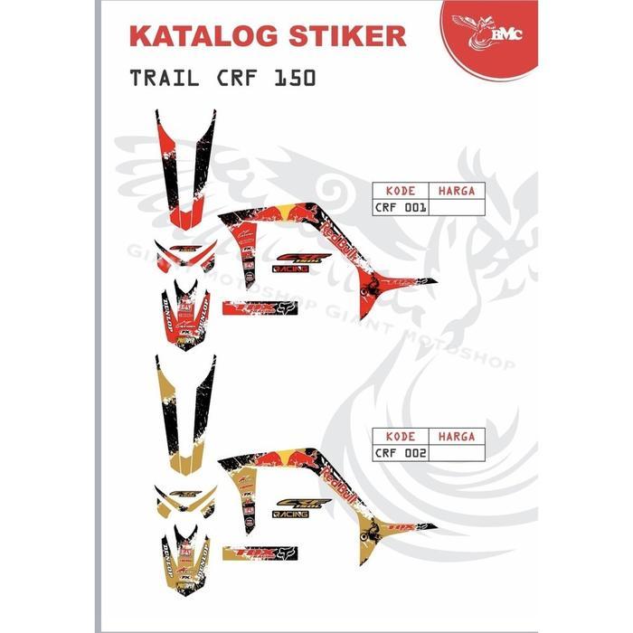 Sticker motor trail crf 150 - CRF 001 Best Quality By Giant Motoshop OSEAN