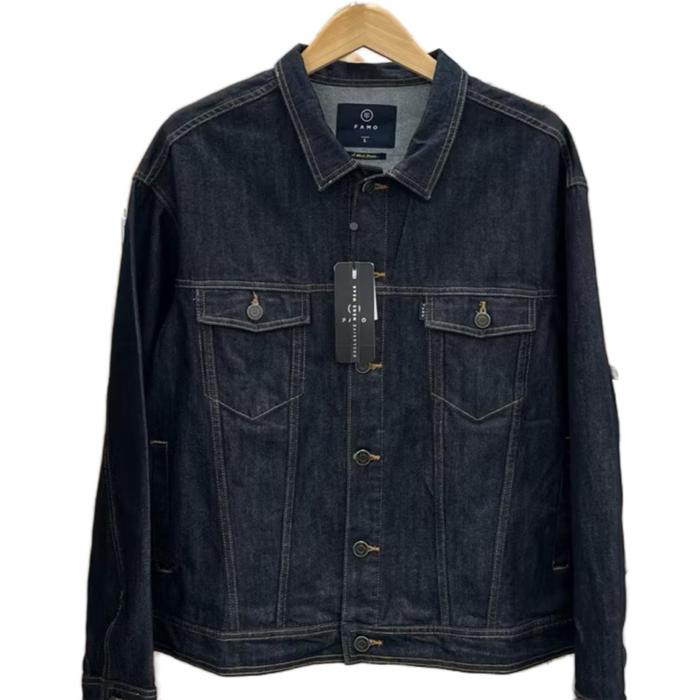 Famo jaket jeans original terbaru reguler fit