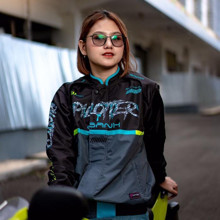 Jaket Nascar Zombie Hitam Pilotter