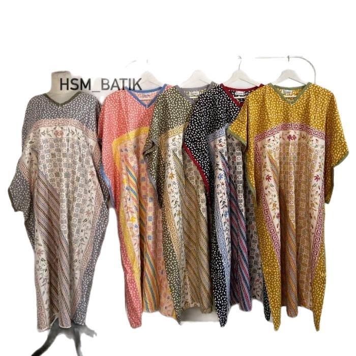 HSM BATIK KU Kencana Ungu Baju Batik Wanita dengan Desain Elegan dan Warna Menarik