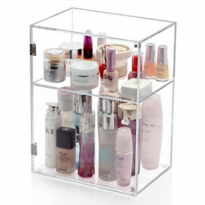 akrilik box parfum / rak kosmetik