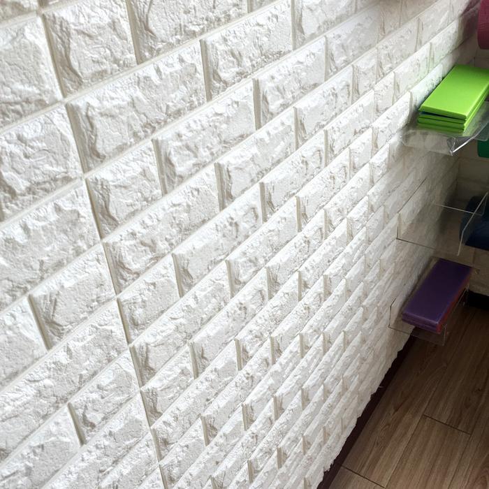 3D Brick Wall Stickers Wallpaper Decor Foam Waterproof Wall Covering