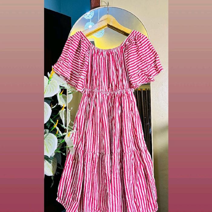 Celine dress Daster kekinian Midi Pendek Rayon