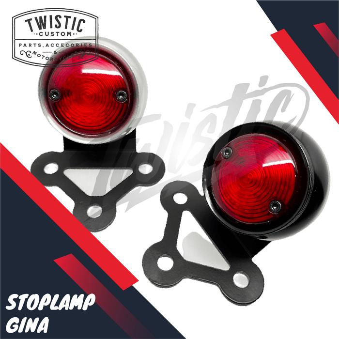 Stoplamp Lampu Rem LED Gina Motor Chopper Bobber Custom Universal