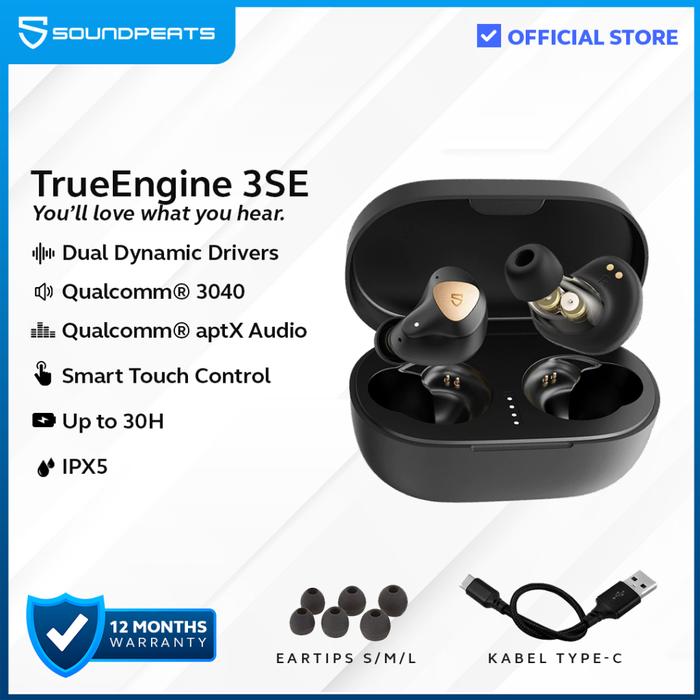 SoundPEATS Trueengine 3SE TWS Headset Bluetooth aptX True Engine -