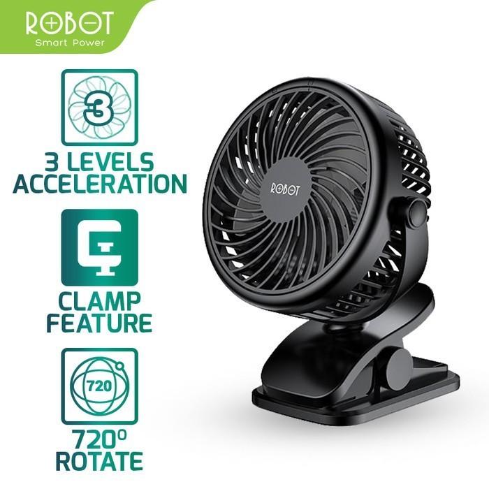 BF10 Robot RT-BF10 Portebel Mini Hand Fan - Kipas Angin Mini JEPIT Garansi Original Resmi 1 Tahun