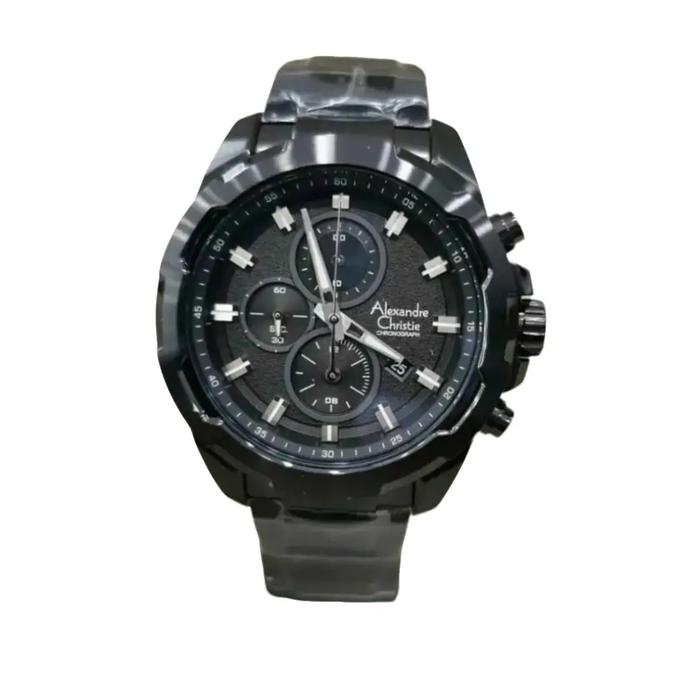 Jam Tangan Pria Alexandre christie AC6523 AC 6523 Full Black Original