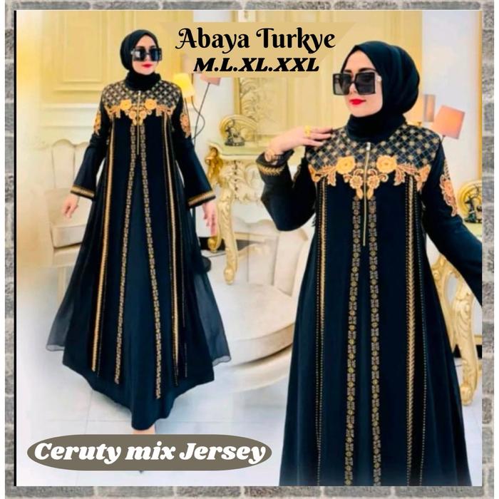 GAMIS ABAYA HITAM |Gamis Abaya Turkey|Gamis Abaya Hitam|Gamis Abaya Remaja