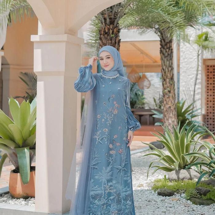 Faradilla maxy premium/satin roberto/maxmara Fit Keluarga Gamis Muslim Motif Seragam Tile Silk Konda
