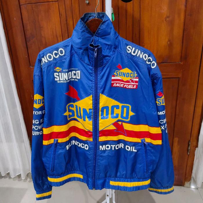 jaket nascar sunoco japan racing fuel motor oil lubricant racing team