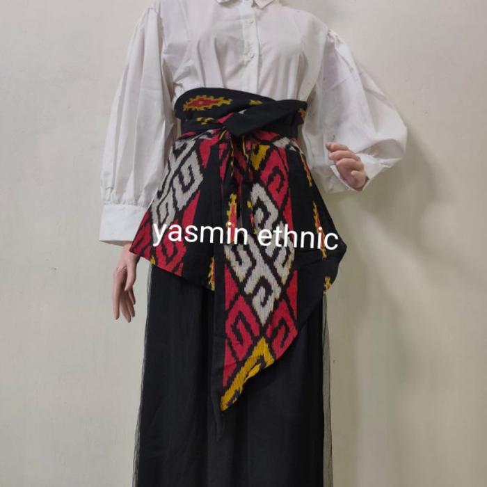 obi belt tenun - obi belt etnik - obi tenun - obi etnik - ikat pinggang tenun ikat
