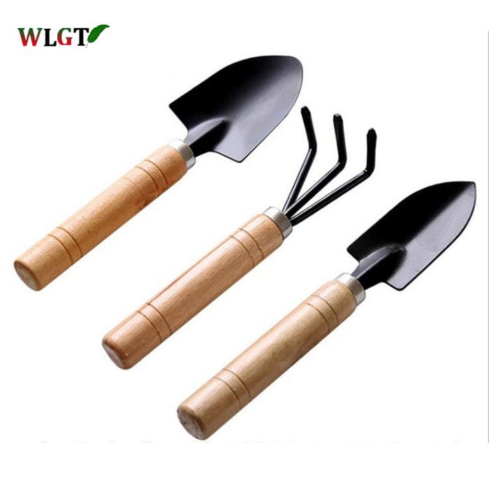 3pcs Mini Garden Shovel Rake Spade Erramientas Bonsai Tools Set
