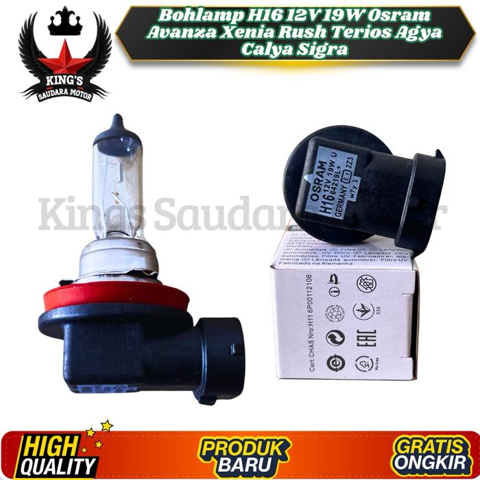TERBARU!!! Bohlamp H16 OSRAM Avanza Xenia Rush Terios Agya Calya Sigra