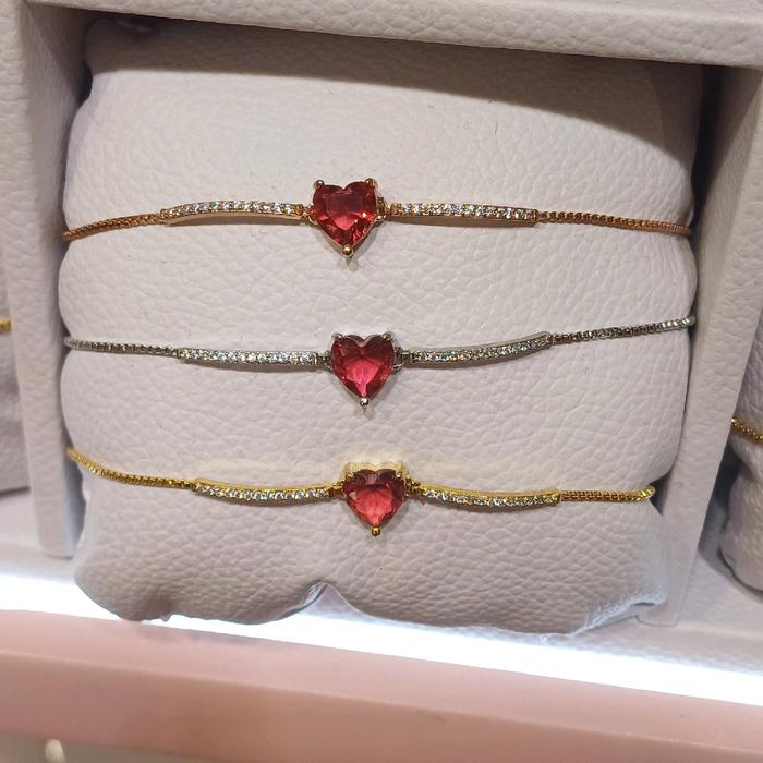 Gelang Serut Wanita Rhodium Lion Heart