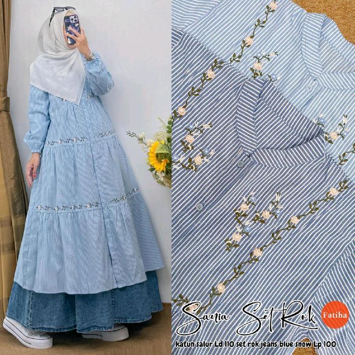 Sania set rok by Fatiha hijab