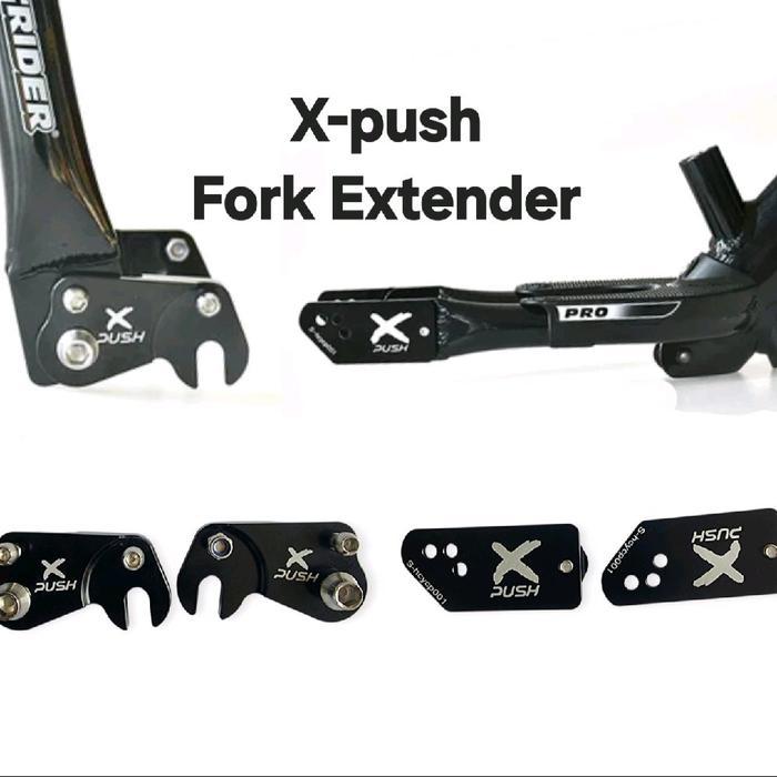 Xpush Adaptor Rear Front Fork Extender Sambungan Wheelset Frame Fork Pushbike Balance bike Sepeda An