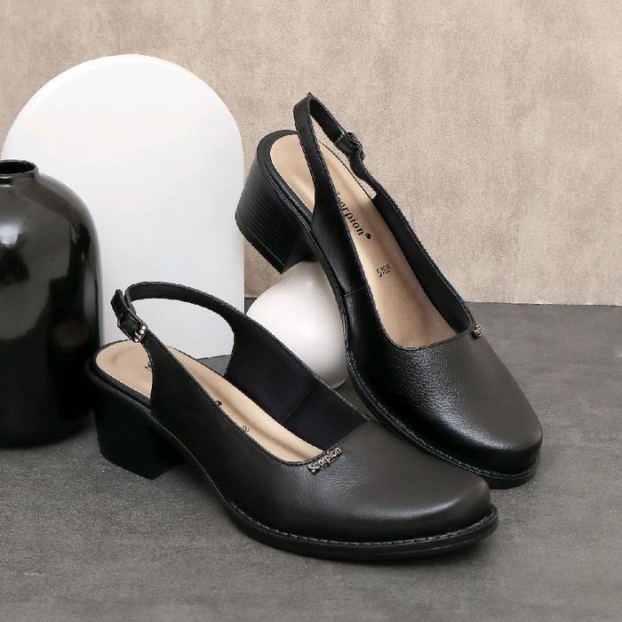 Original Scorpion 5108 Sepatu-Sandal Kulit Formal/Bustong Casual Untuk Wanita