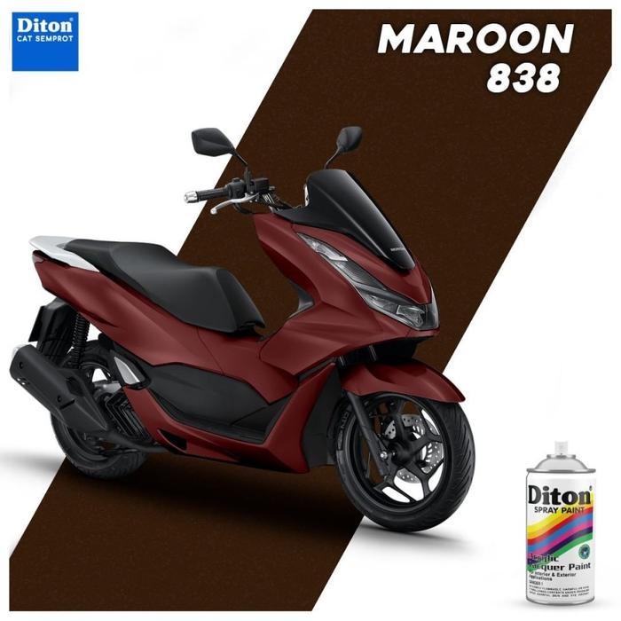 Maroon 838 Cat Semprot DITON Spray Paint Merah Tua Marron Maron 150 cc