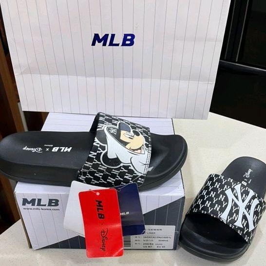 Sandal Mlb X Disney Mickey Yankees Black White