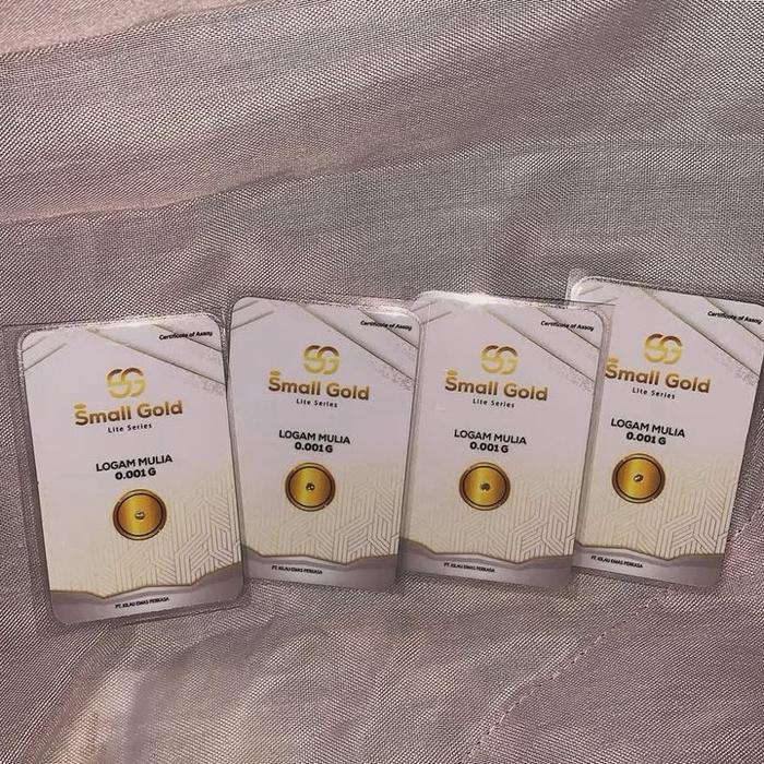 Emas 0,001 gram, bisa untuk hadiah atau simpanan di rumah