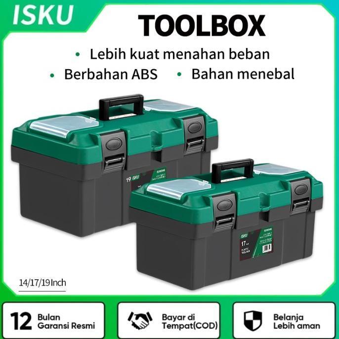(Cooger) Tool Box Besar Kotak Perkakas Ukuran Besar 19" Toolbox 17 Inch