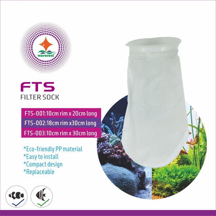 WR FTS-001 PP FILTER SOCKS, (10cm rim x 20cm long), 200 micron